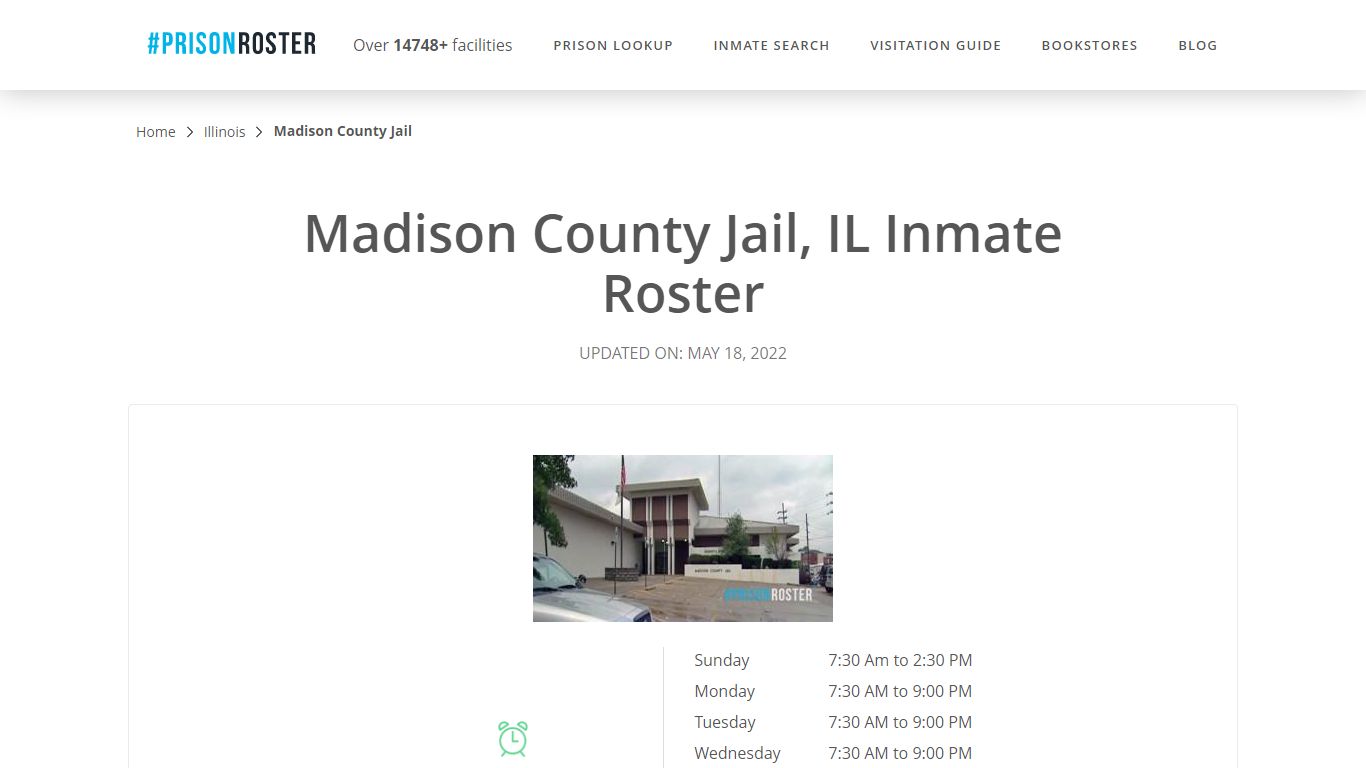 Madison County Jail, IL Inmate Roster - Inmate Locator